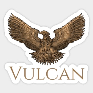 Ancient Roman Mythology - Steampunk Eagle - Vulcan Sticker